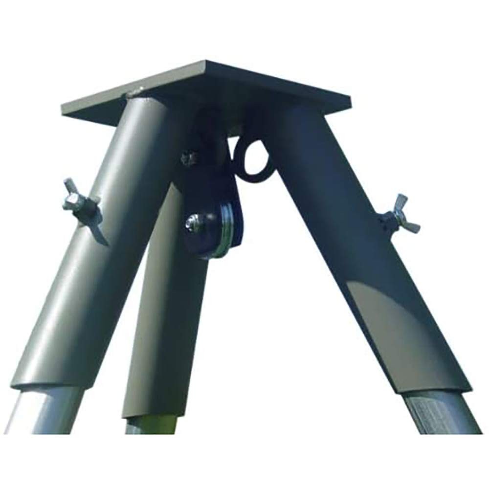 Tripod Header with Pulley for Deer Feeder System Attachment (Feeder Excluded)