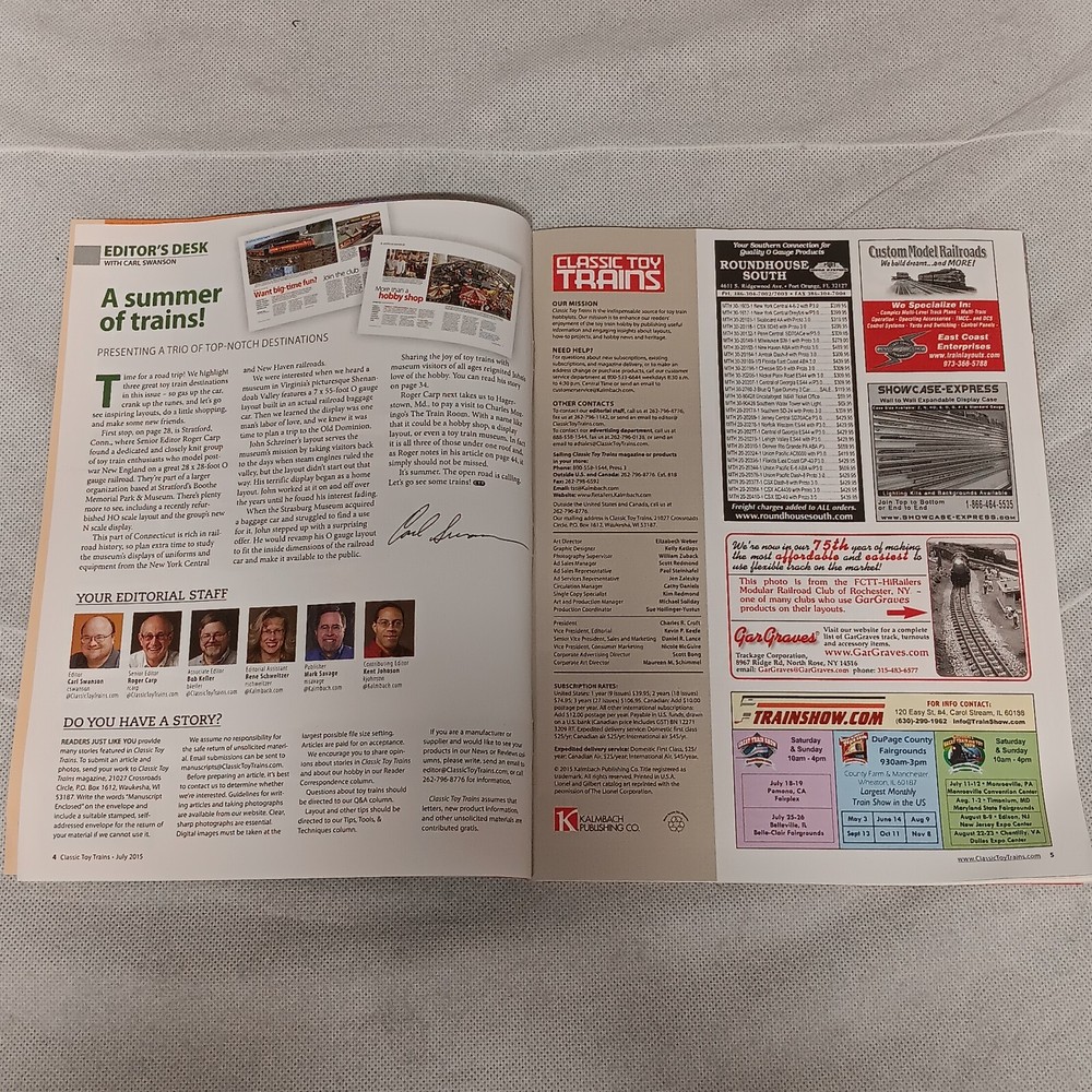 Classic Toy Trains Magazine July 2015