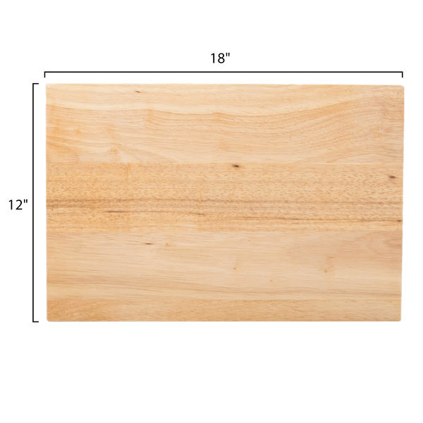 Wood Cutting Board Commercial Restaurant Solid Rigid Butcher Block Multiple Size