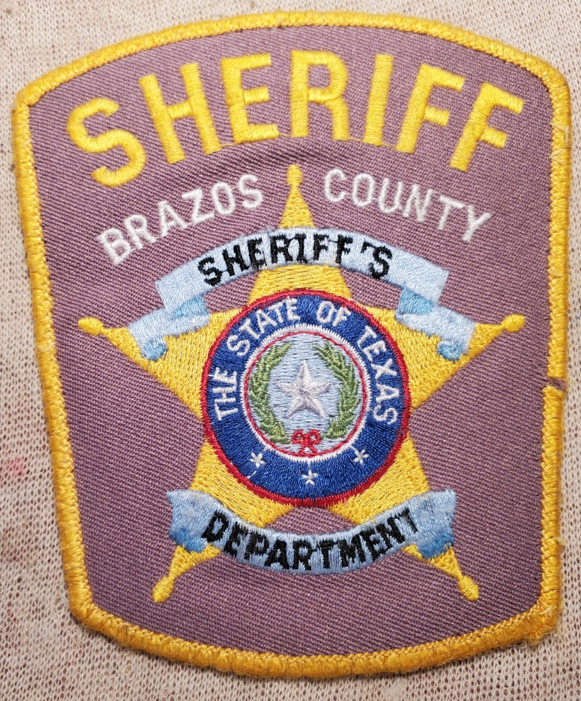 TX Brazos County Texas Sheriff Shoulder Patch