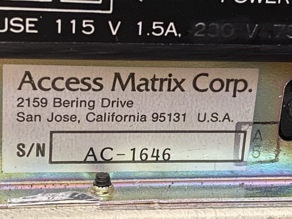 Rare Access Matrix CP/M Portable Vintage Computer from 1983 w System Software