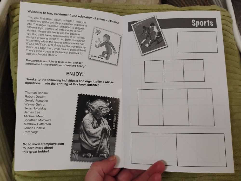 My Stamp Album Collector's Book W/ Spider Man, Wild Things Cover