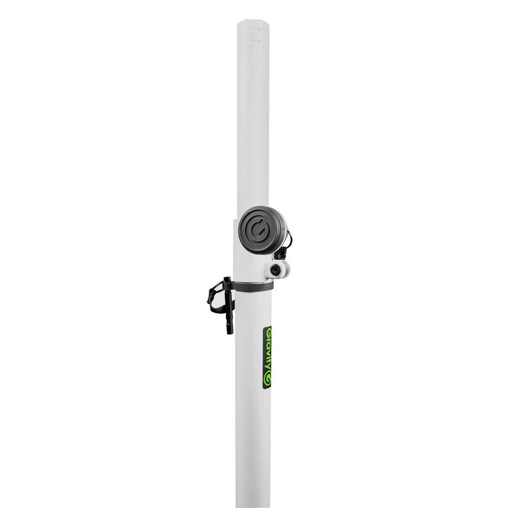 Gravity GLS431W White Stand with Square Base 2-Pack & X-LS64WH Mounts