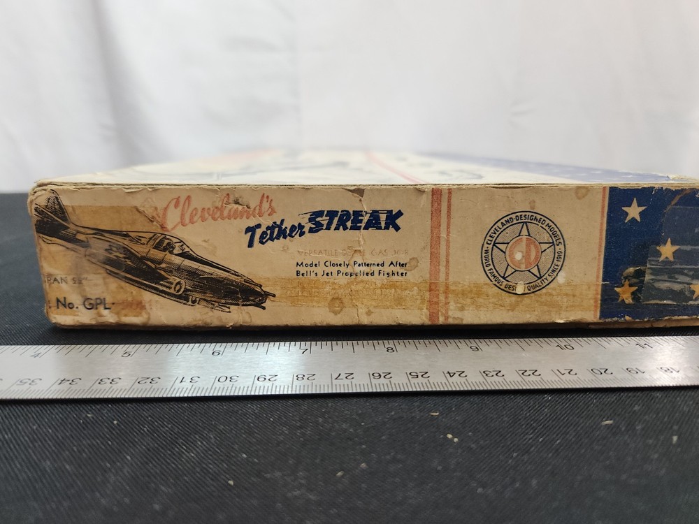 Cleveland Designed Master Balsa model plane kit Tether Streak GPL-5021 22" span