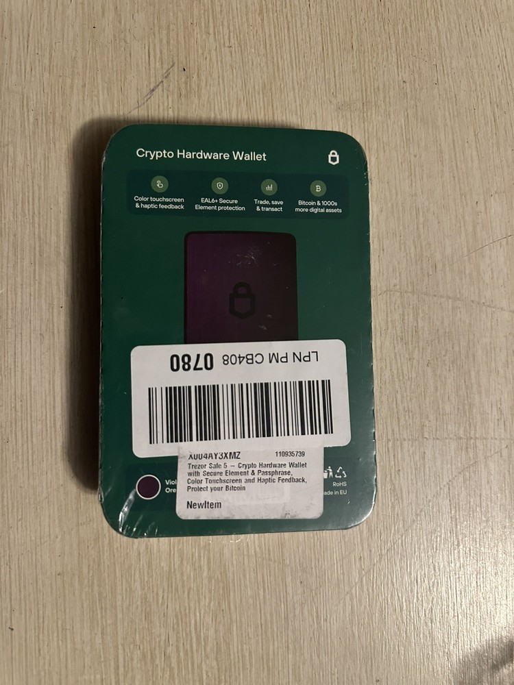 Sealed-Trezor Safe 5 Crypto Hardware Wallet Mining Hardware Compatible w/Bitcoin