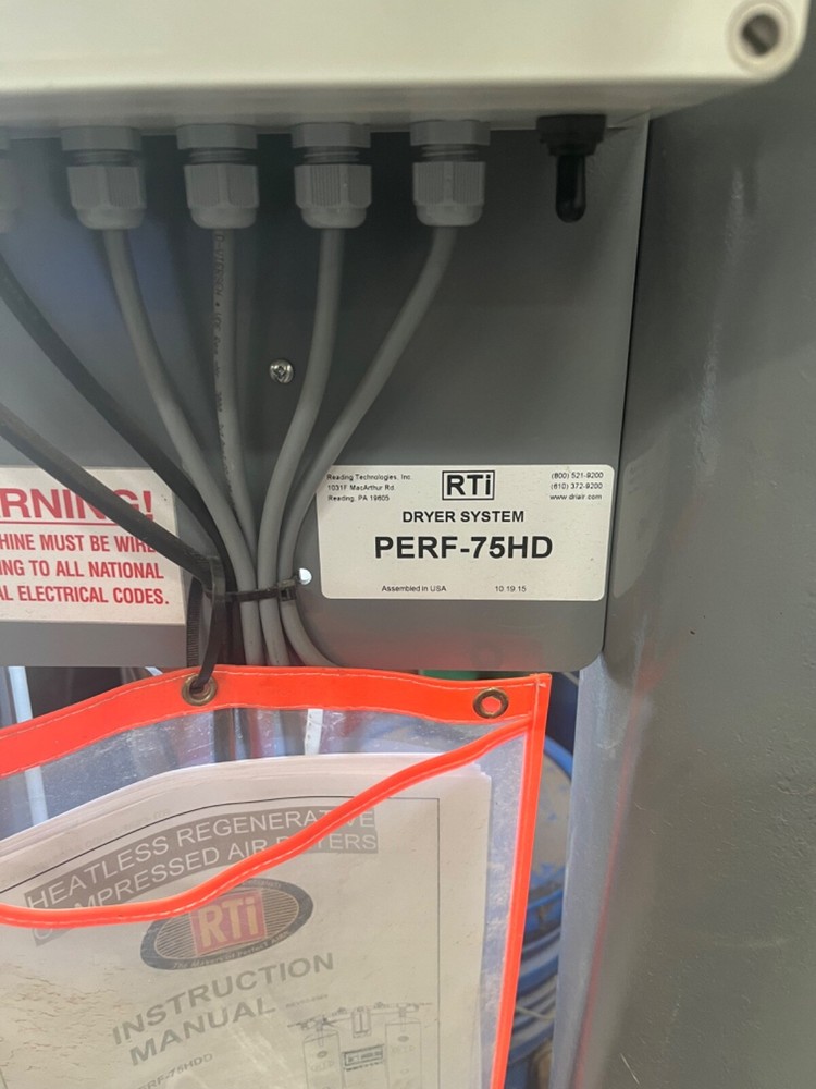 RTI Heatless Air Dryer PERF-75-HD