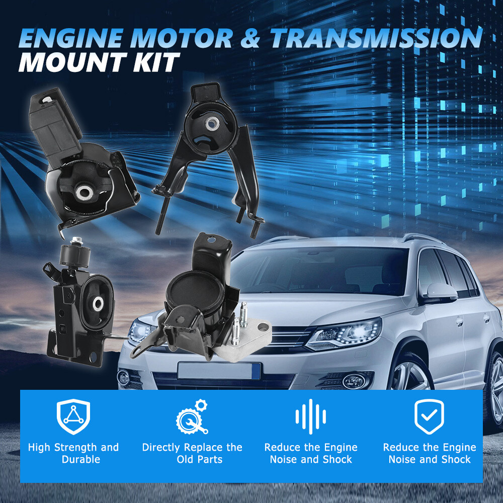 4PCS Engine & Trans Mount For 2003-2008 Toyota Corolla Matrix Pontiac Vibe 1.8L