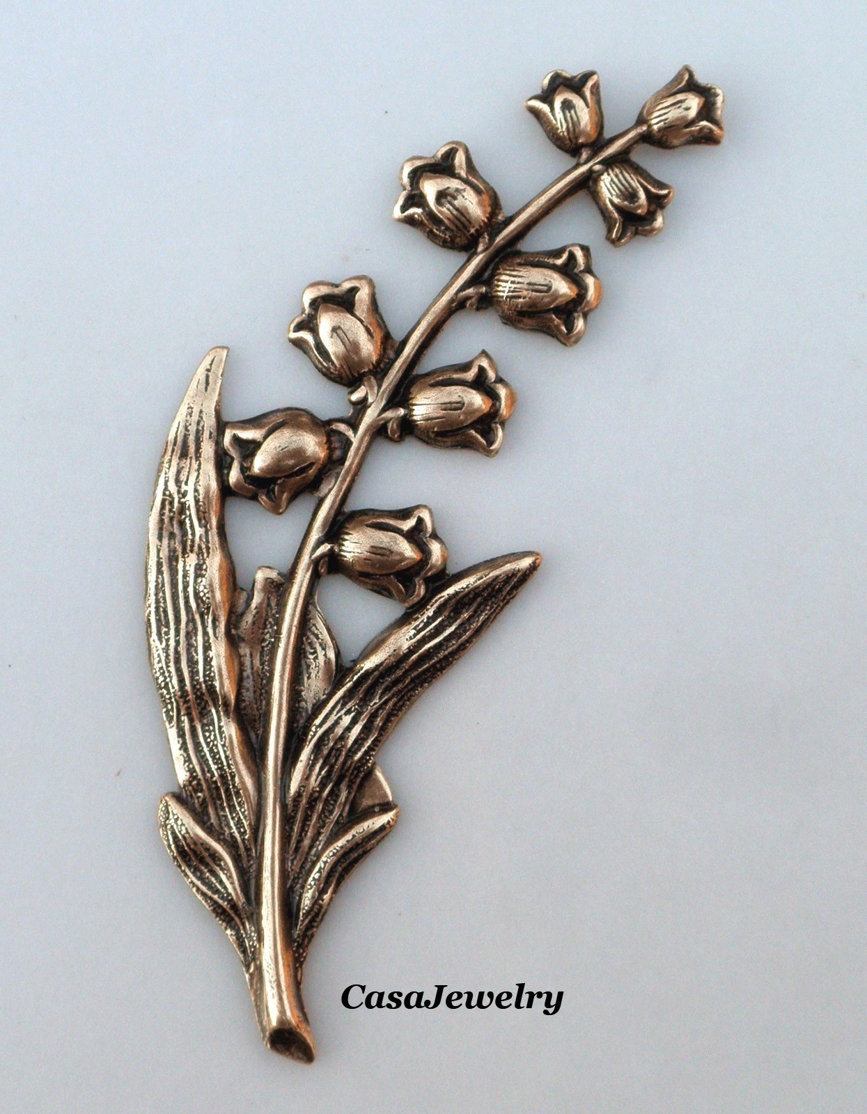 #5029 ANTIQUED GOLD LILY OF THE VALLEY COMPONENT