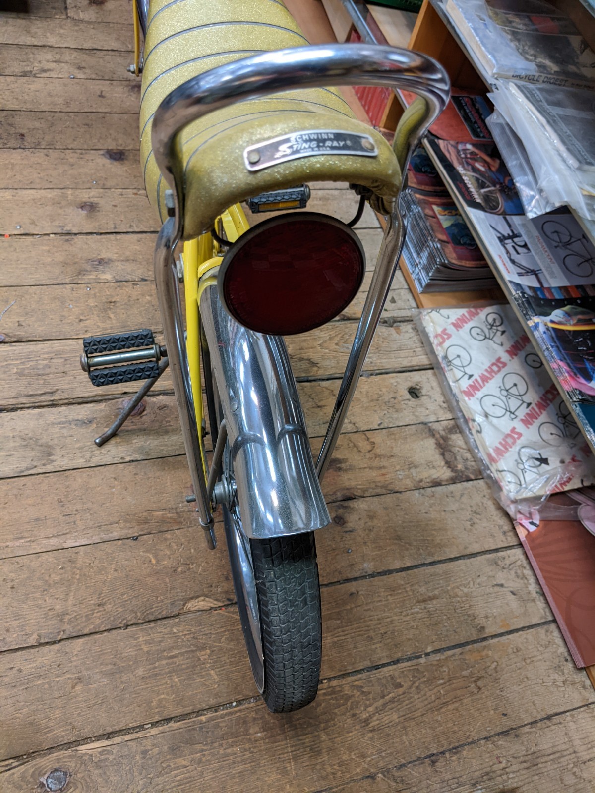 Original HK August 1974 Kool Yellow Schwinn Stingray 20" Single Speed Coaster