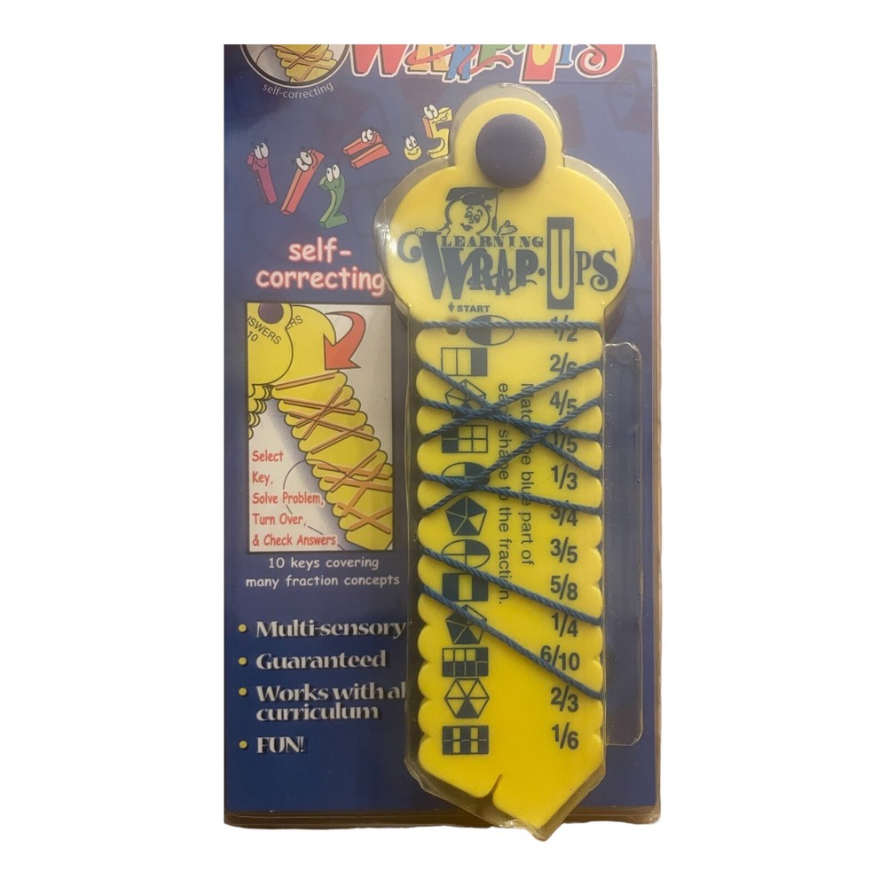 Learning Wrap Ups Fractions Keys Math Problems with Self Correcting Homeschool