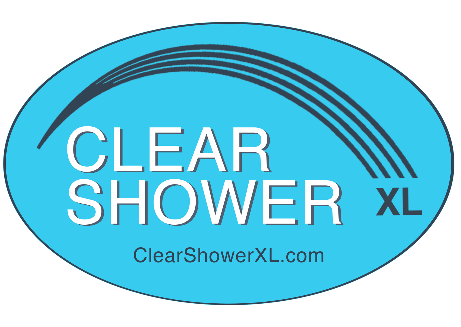 Large Crystal Clear Shower Head - Luxury Firm Pressure Rainfall Showerhead - NEW