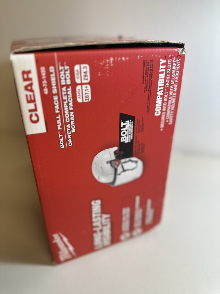 MILWAUKEE CLEAR-BOLT FULL FACCE SHIELD #48-73-1420