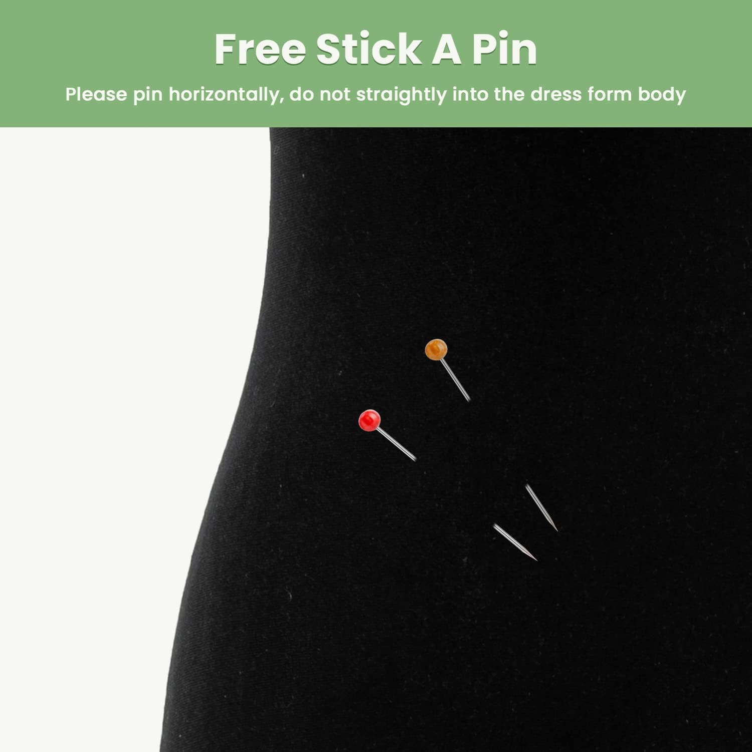 Mannequin Body Dress Form Torso Female Manikin 49.6-63.4 Inch Height Adjustable