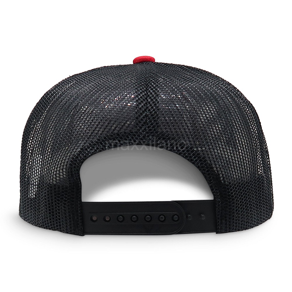 Snapback Hat Cotton Mesh Solid Flat Brim Style Baseball Cap Trucker Men Visor