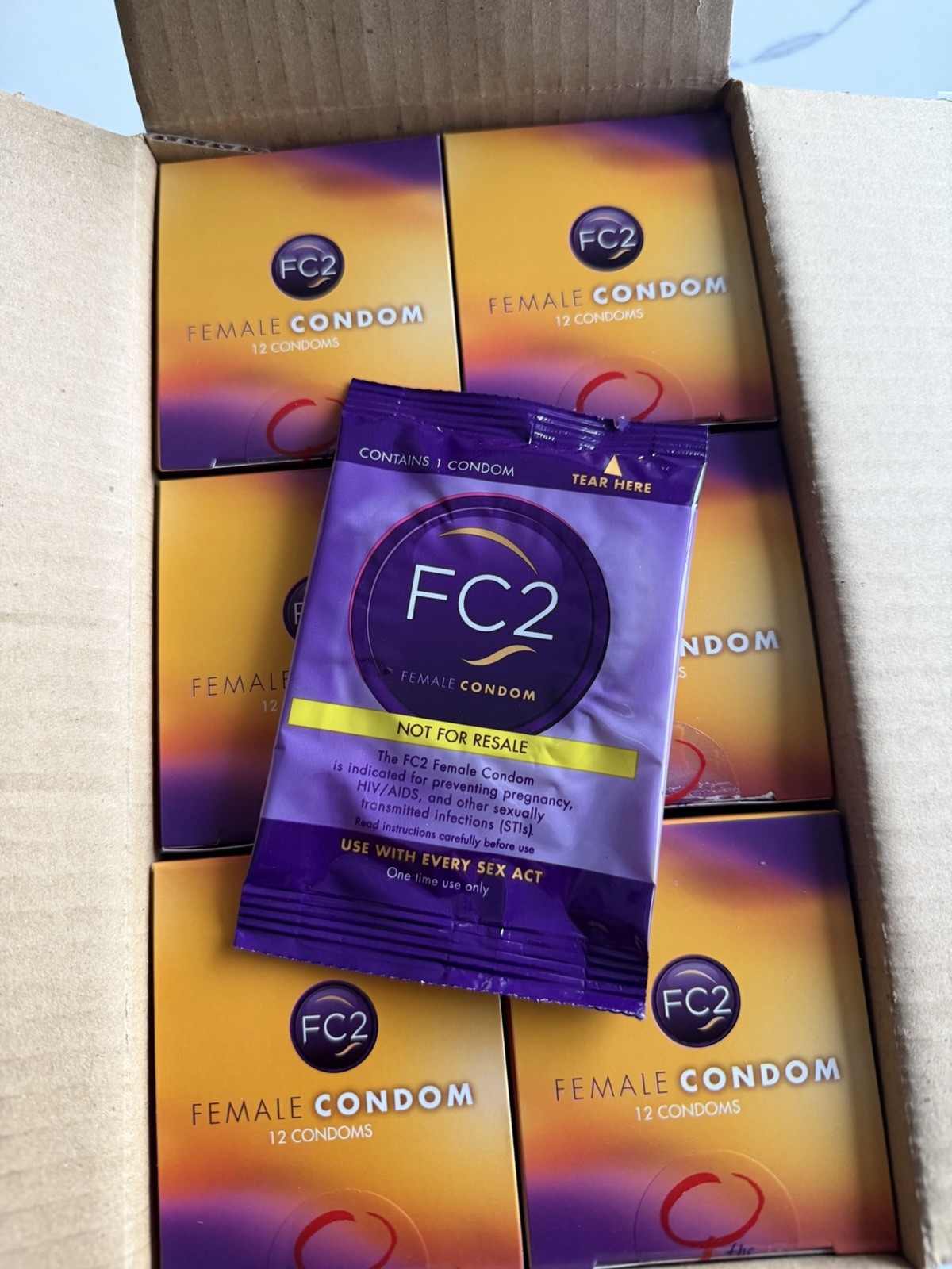 72 Count  FC2 Female Condoms Expires 6/26