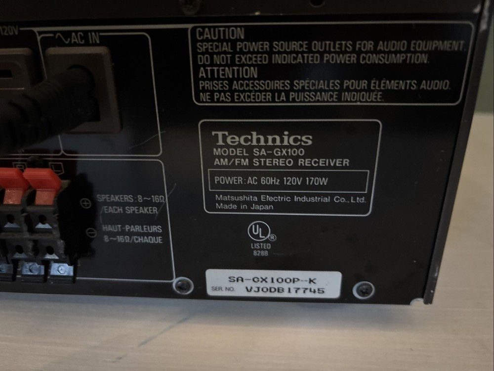 Technics SA-GX100 Hifi Receiver