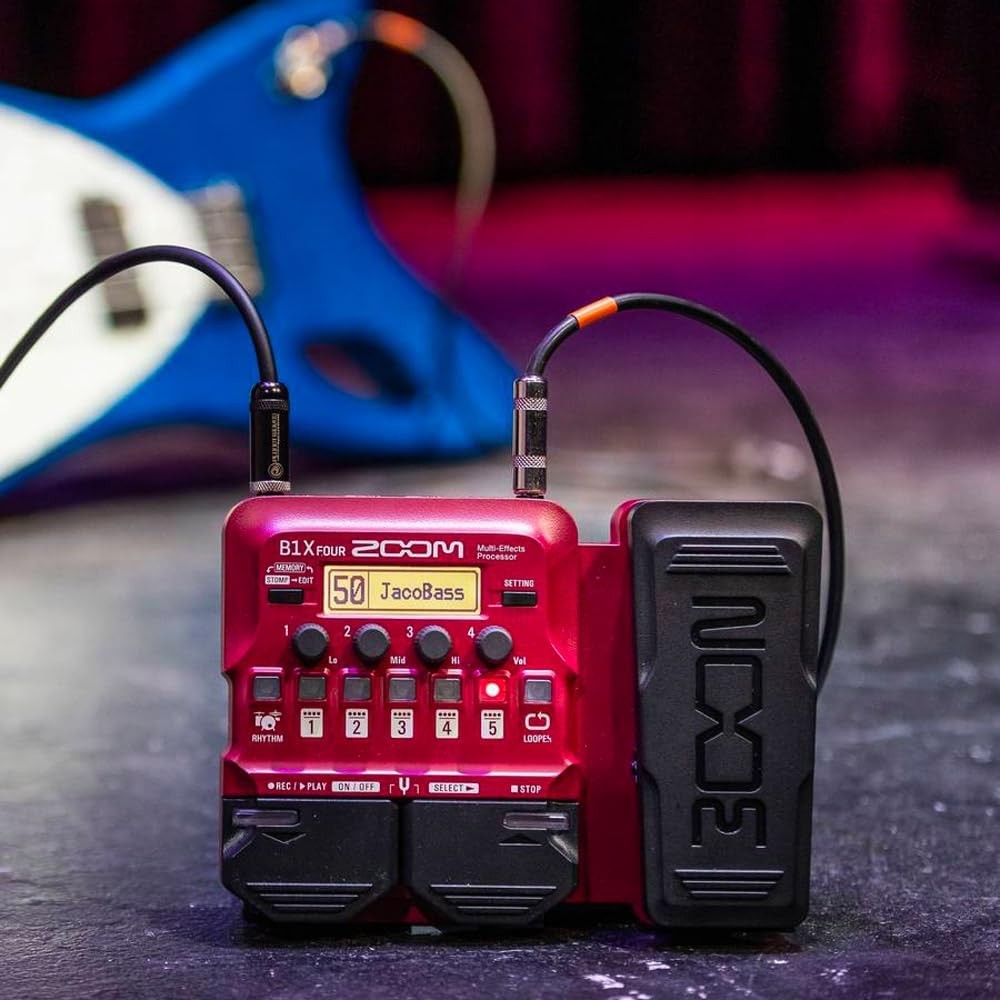 Bass Multi-FX Processor w Expression Pedal, w 70+ Built-In FX, Amp Models, Loop