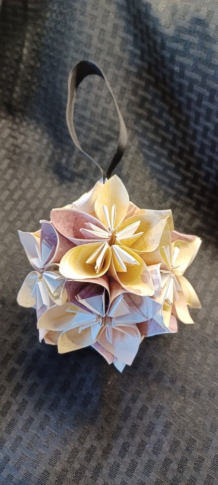 Oragami Paper Flower Sphere