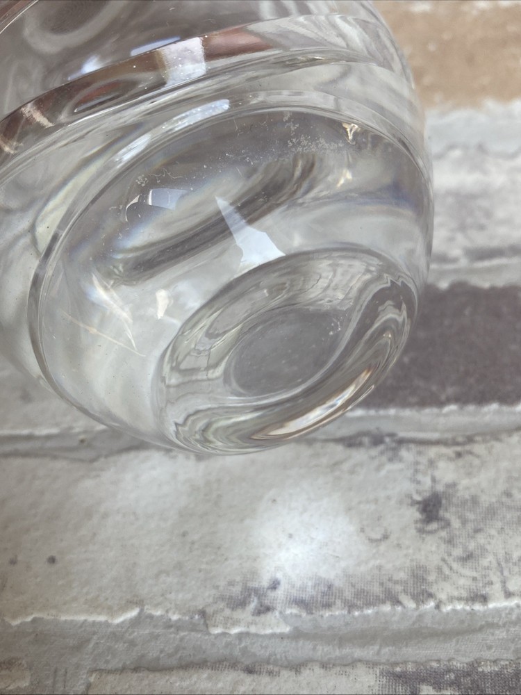 Royal Scot Crystal Perfume Bottle Hand Cut Lead Crystal Waves Pattern