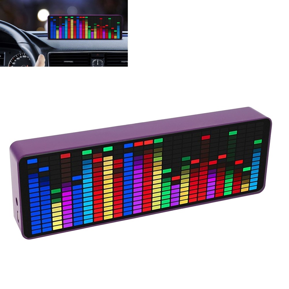 Music Spectrum Display 384 LED 1624 Segment Rhythm Light Level Voice Sensor WT