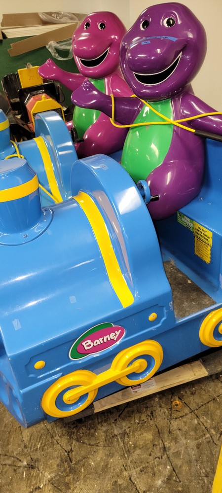 Barney Train Coin Operated Kiddie Ride