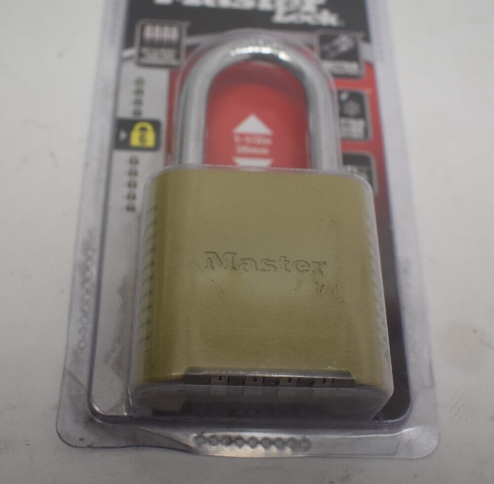 Master Lock Padlock Set & Reset Your Own 4 Digit Combination Lock 875DLF