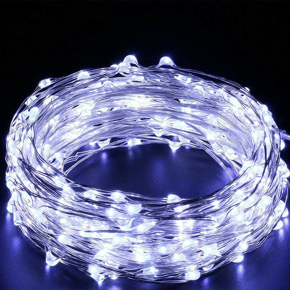 Fairy Lights with Switch 100/200 LED Plug in Copper String Light Christmas Party