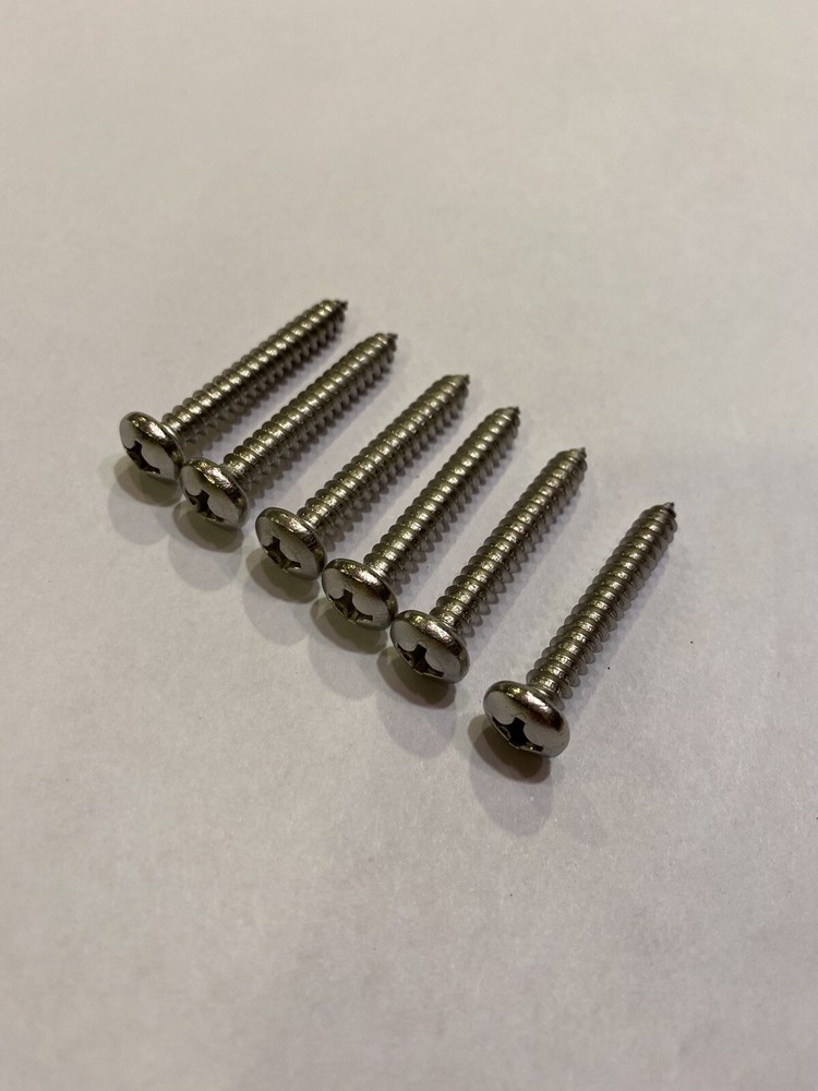 77-81 TRANS AM FIREBIRD CAMARO - Set of (6) DOOR PULL ARM REST SCREWS -STAINLESS