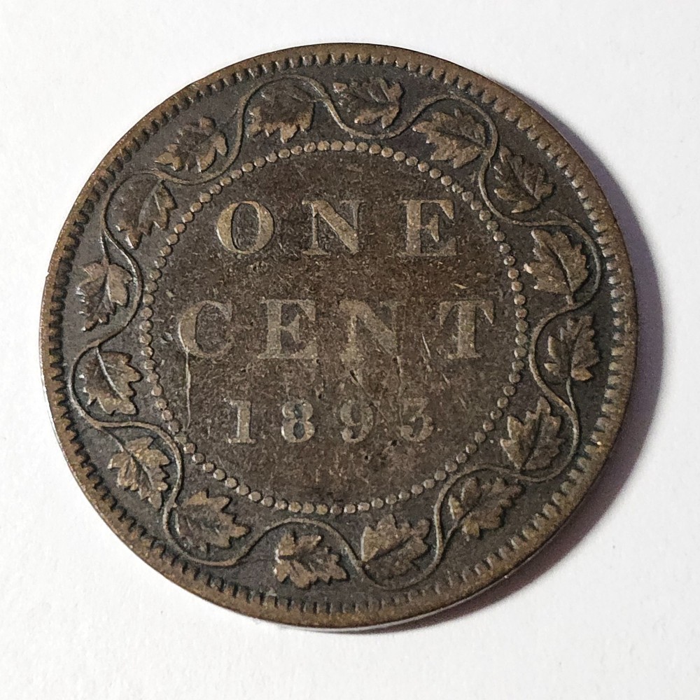 1893 Canada 1 one cent large penny - LOW COMBINED SHIP - C1-889