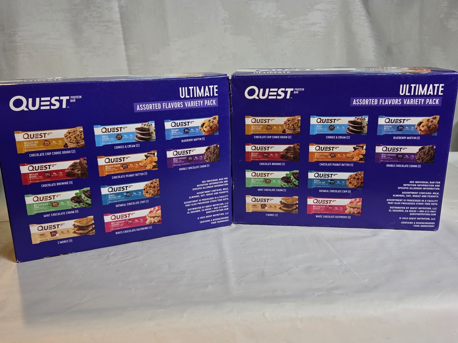 Quest Ultimate Protein Bars Variety Pack 24Ct High Protein Lot of 2