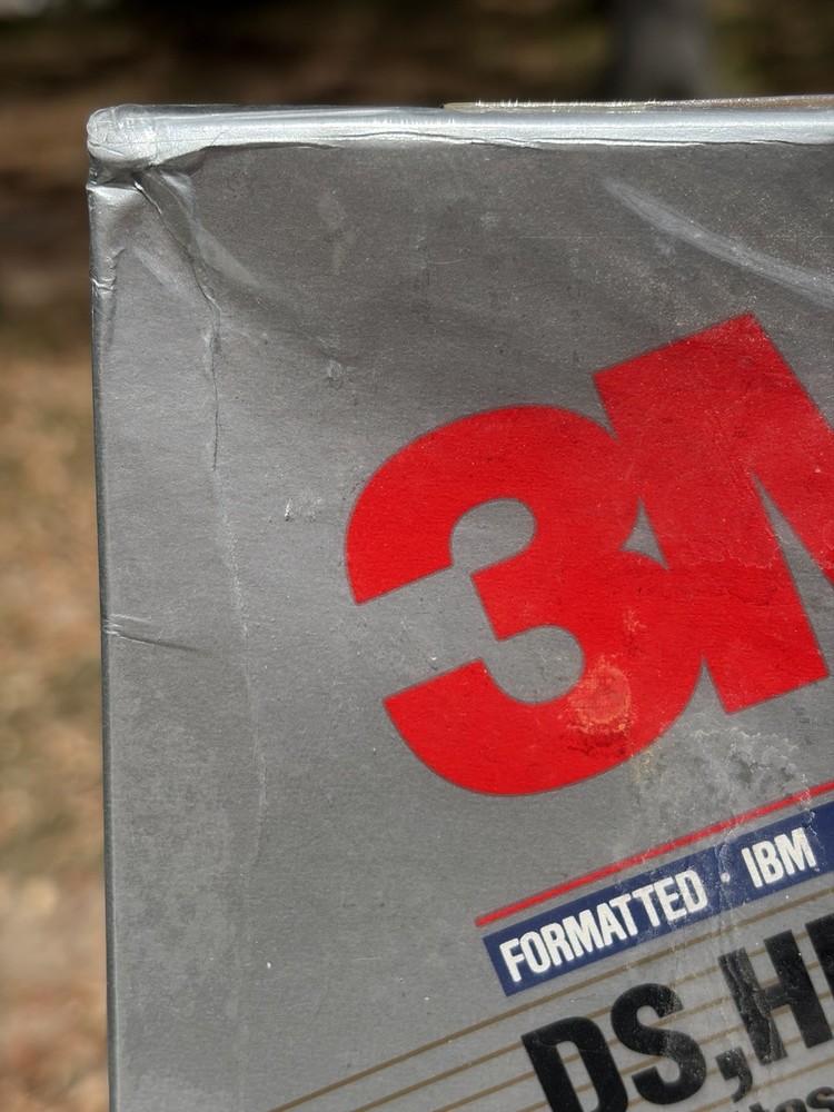 3M 5.25" Diskettes 10 PACK IBM formatted Double Sided High Density New Box Worn