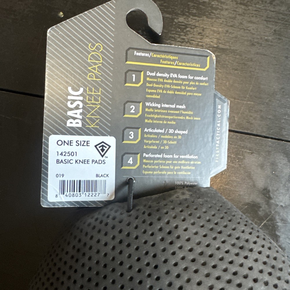 First Tactical Internal Knee Pads - Black - One Size - Pair - Protection