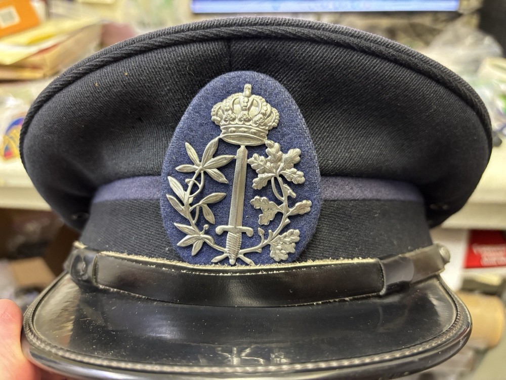 Belgian Air Force Officers Blue Wool Visor Hat