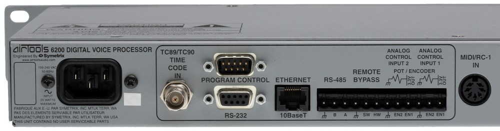 Airtools Symetrix 6200 Digital Mic Preamplifier Voice Speech Processor Voiceover