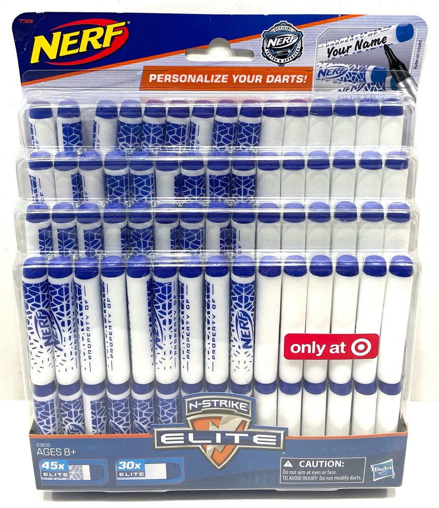Hasbro Nerf N-Strike Elite Darts Refill (75 Count) (Personalize) (E3833) (NISB)