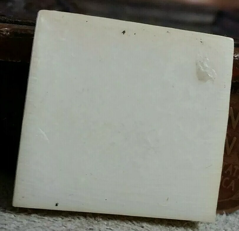 Plastic square with SWEET CORN jewelry finding