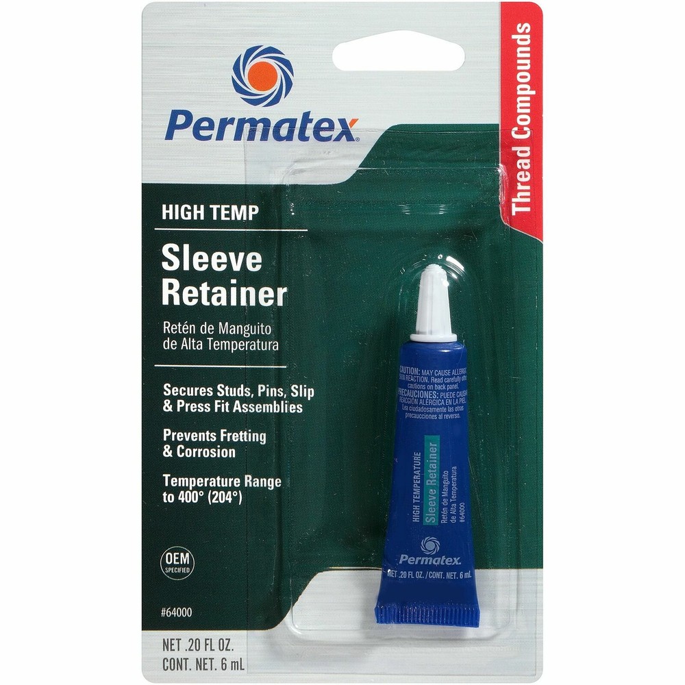 PERMATEX 64000 - High Temperature Sleeve Retainer, 6 ml