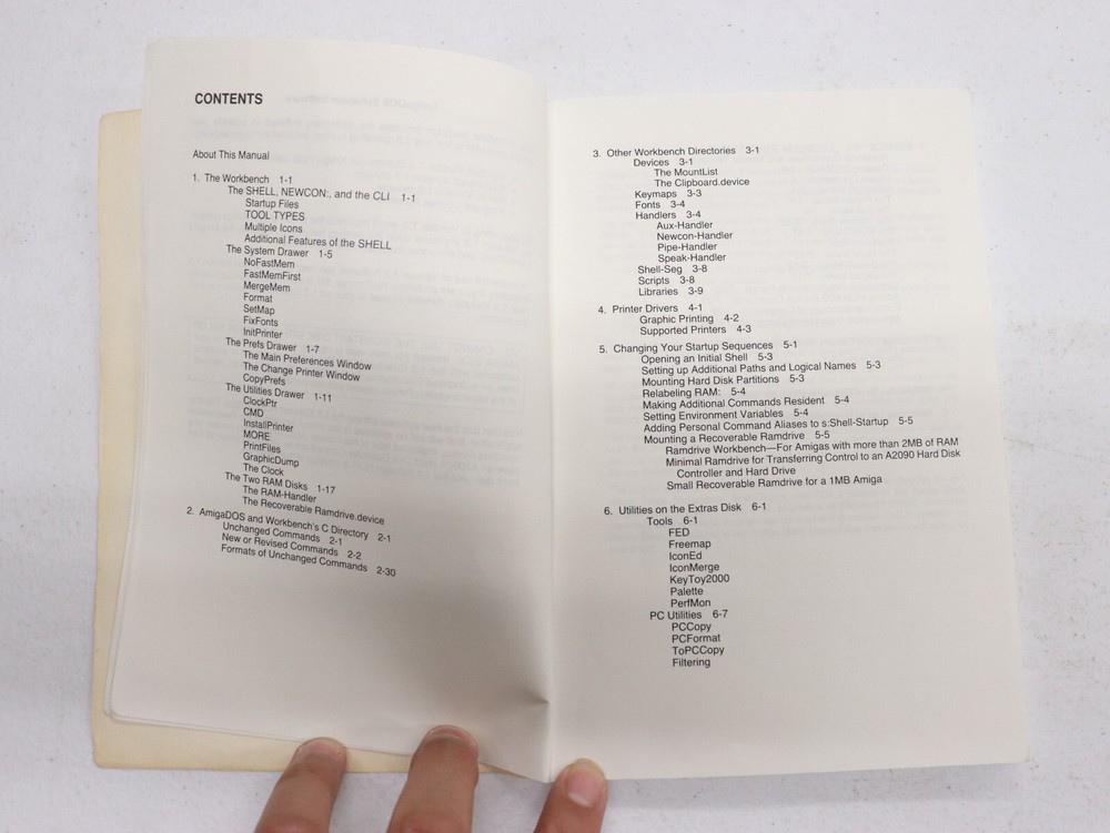 Commodore Amiga Enhancer Software Manual for AmigaDOS Version 1.3