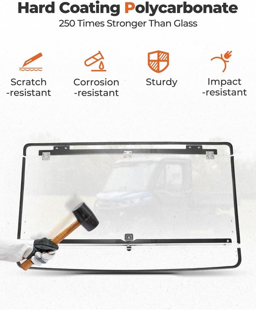 Can Am Defender Polycarbonate Windshield 1/5 Thick