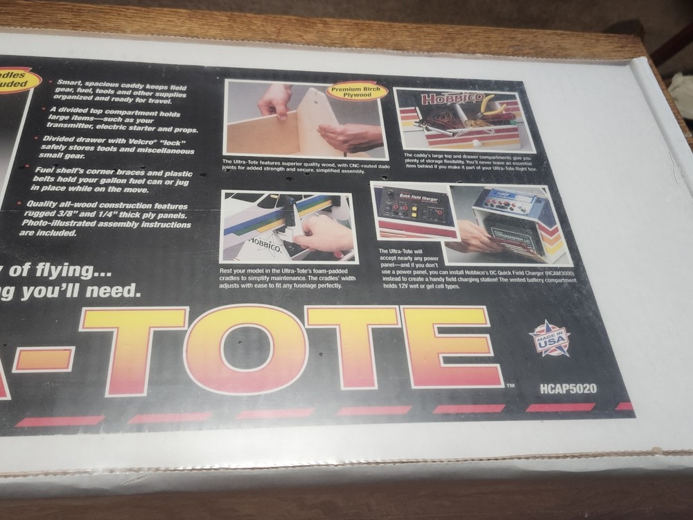 Hobbico Ultra Tote Basic COMBO RC Field Box Kit HCAP5100 W/ Panel, Starter MORE!
