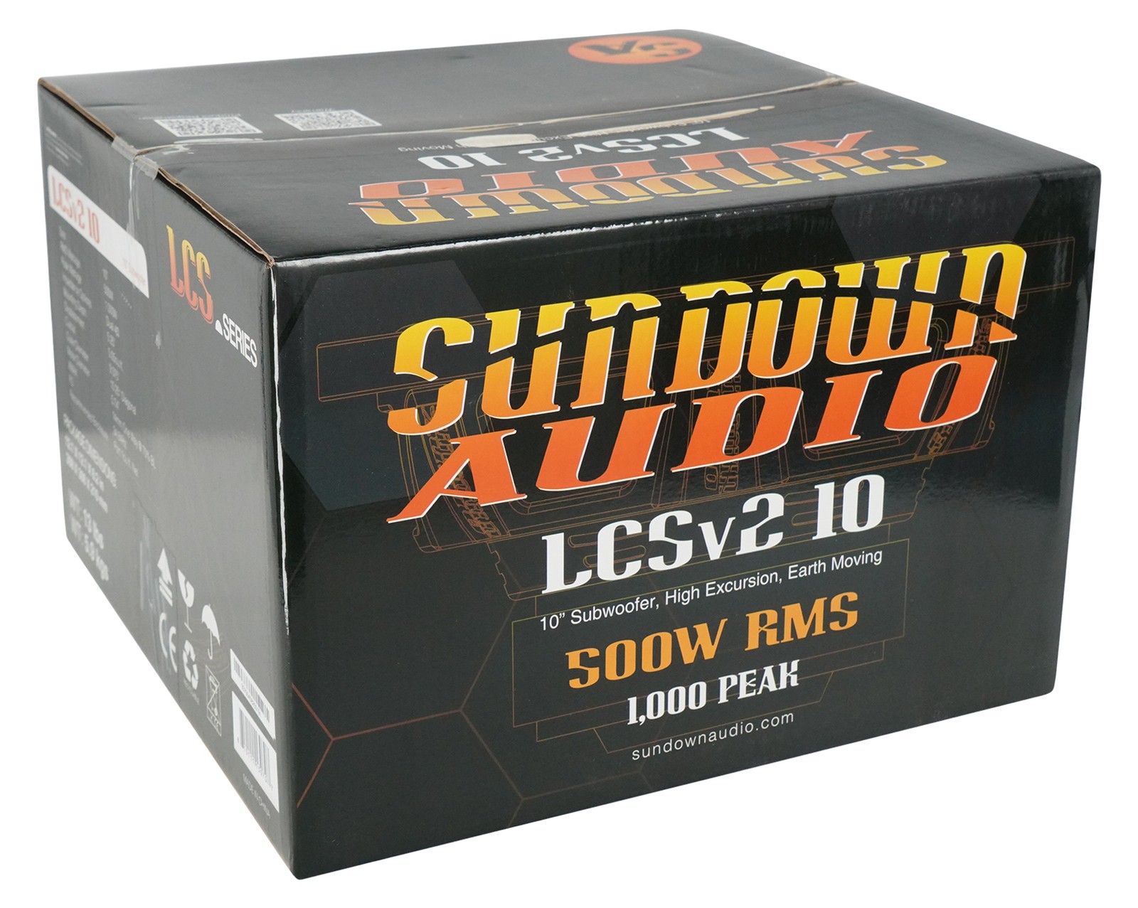 Pair Sundown Audio LCS-10 v.2 D4 10" 500w RMS Car Subwoofers DVC 4-Ohm Subs