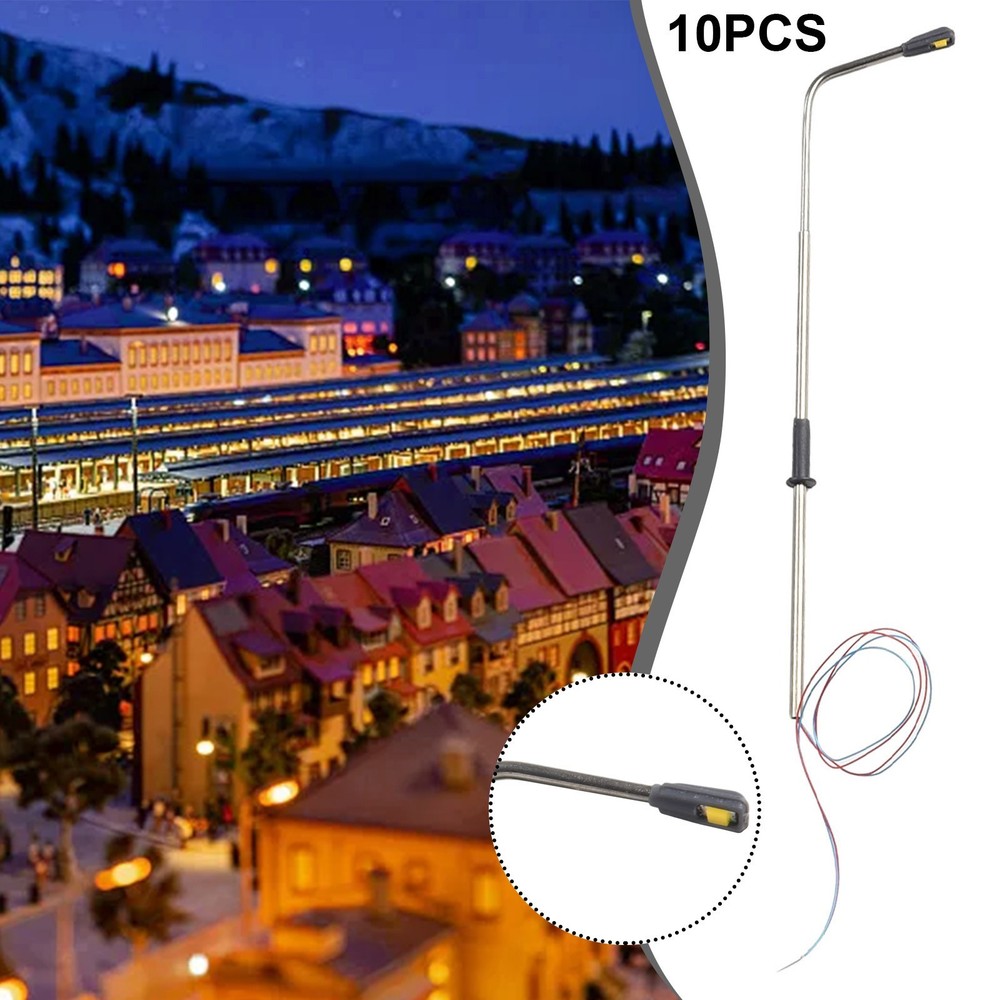 Set Model Street Lights Scenery Model Layout Railway Warm White Scale Post