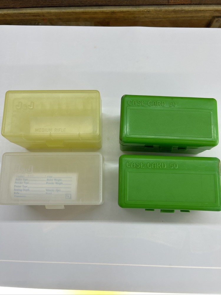 4- Case Guard 50 Round Plastic Boxes