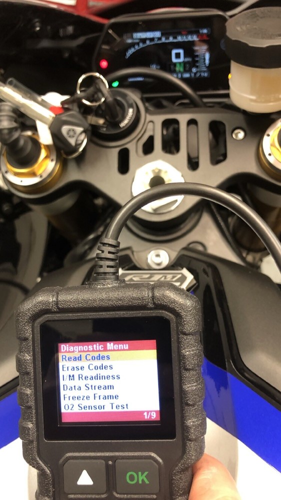 Yamaha FI, OBD2 fault code scanner diagnostic tool XSR 900 2022