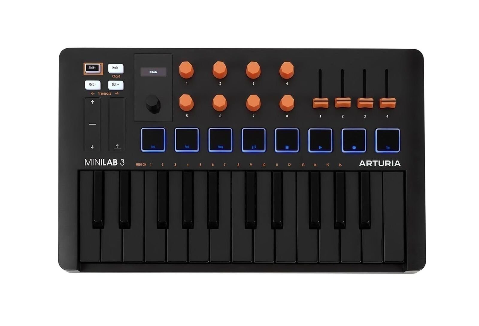Arturia MiniLab 3 25 Slim-key Controller - Orange -OPEN BOX