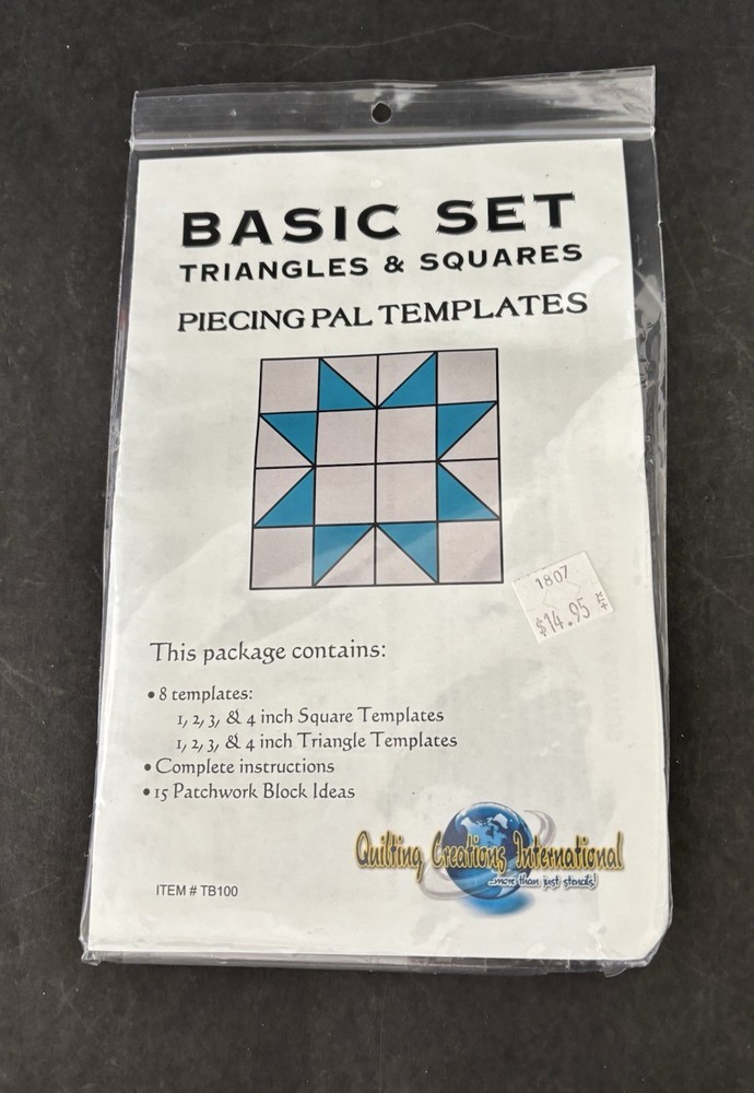 Basic Set Triangles & Squares Template For Quilting