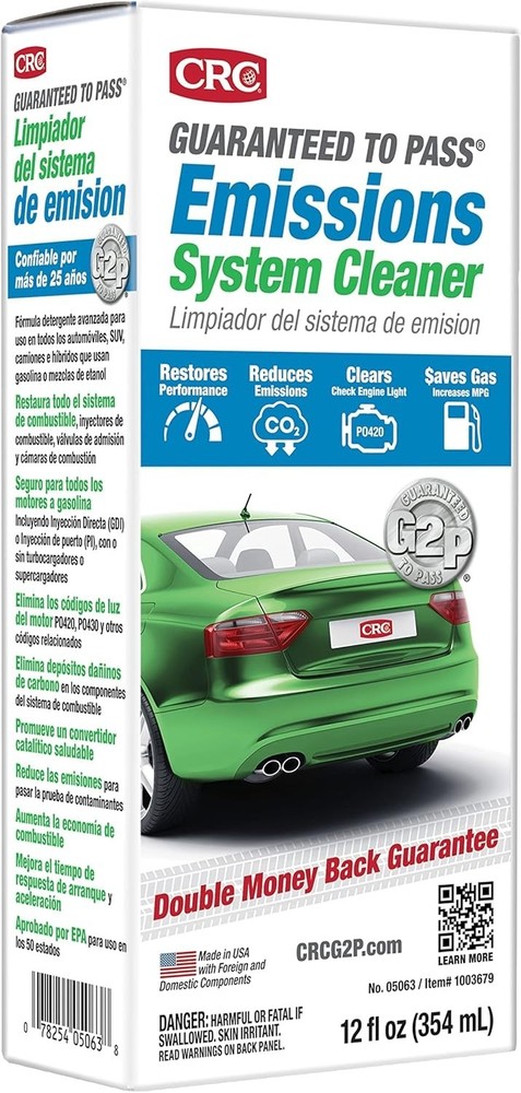 CRC Guaranteed to Pass Emissions Test Formula, 12 Fluid Ounce