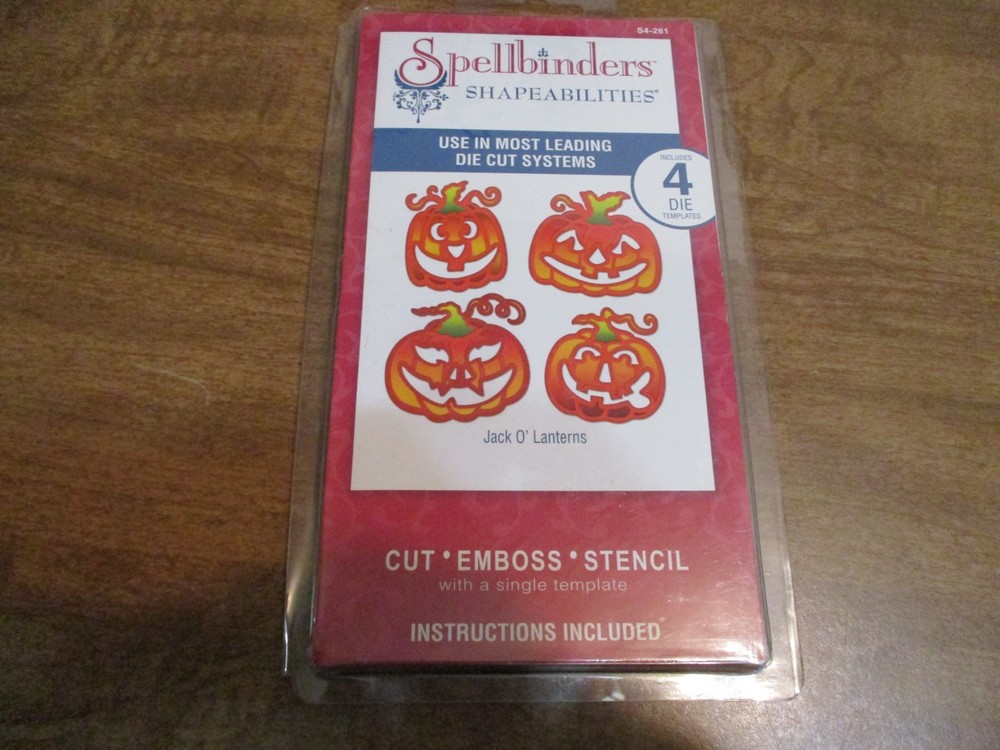 SPELLBINDERS SHAPEABILITIES JACK O LANTERNS PUMKINS DIE SET