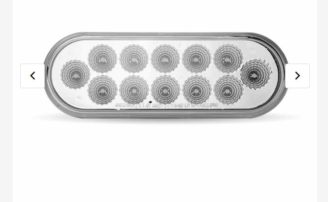 Oval Clear Red LED Stop, Turn & Tail Light