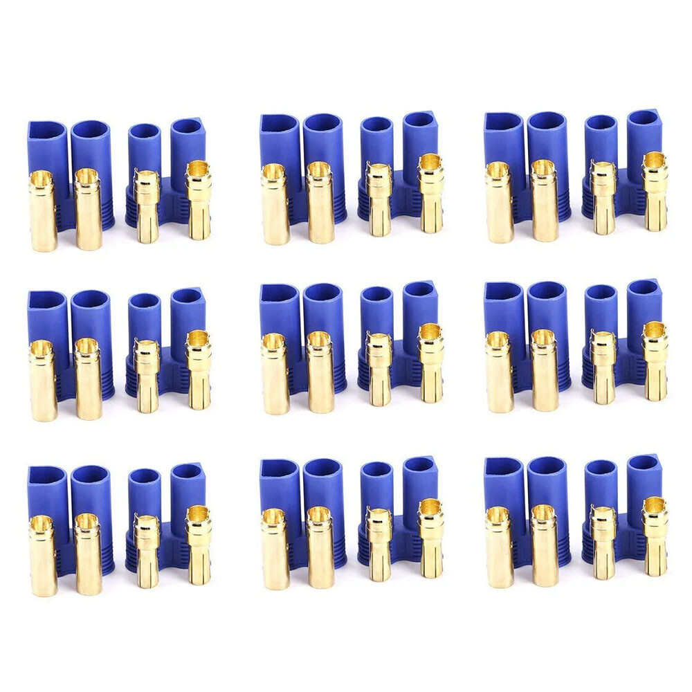 20 Pairs For EC5 Device Connector Plug For RC Car Plane Helicopter Battery Lipo